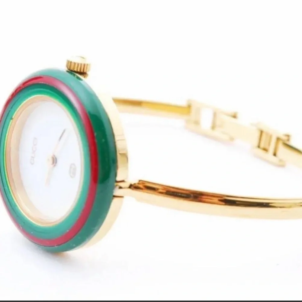 GUCCI 14k Gold Lated Rare Vintage WATCH ⌚️ SO FUN AND COLORFUL.